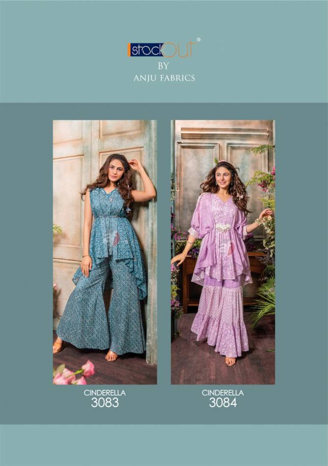 Cindrella Vol 3 By Anju Designer Party Wear Kurti With Bottom Wholesale Shop In Surat